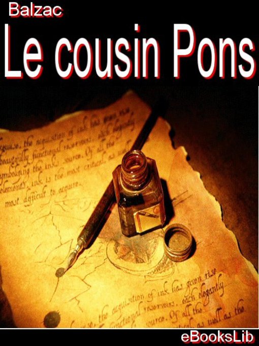Cover image for Le cousin Pons